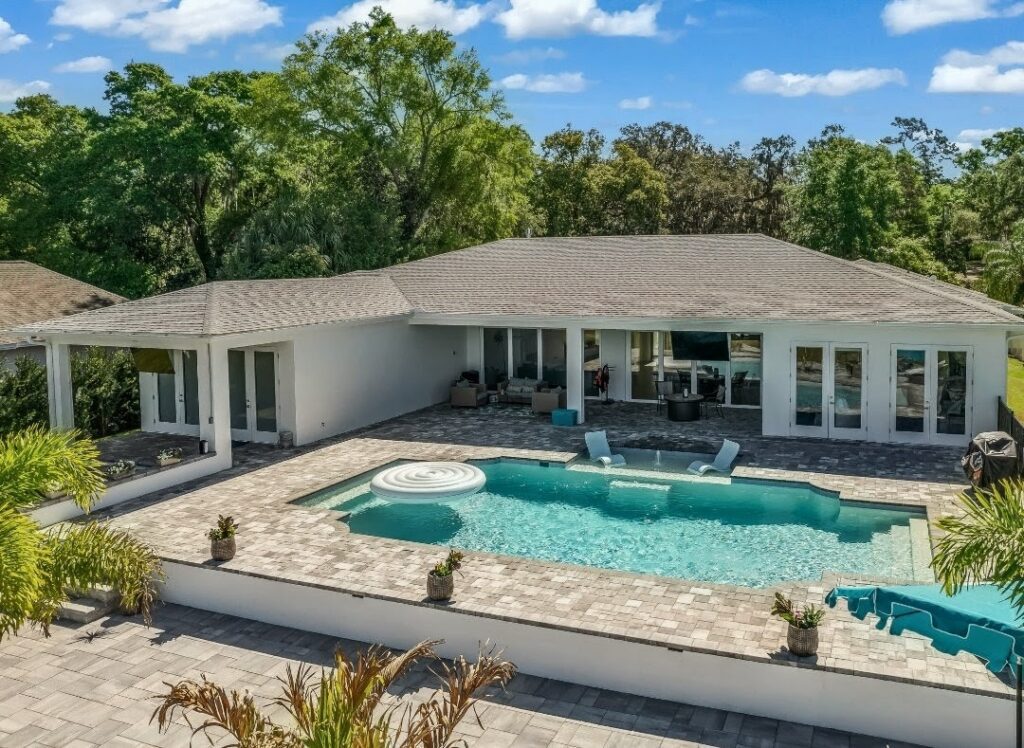 davis pool aerial